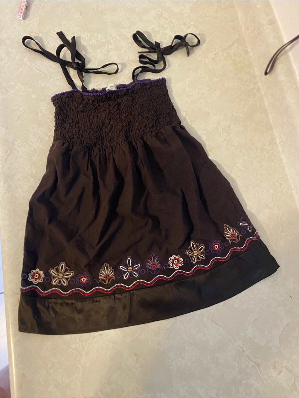 Dynamite womens size small tank top, with floral embroiderey